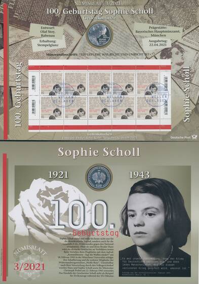 NUMISBLATT 3/2021 Deutsche Post mit Silber-Gedenkmünze 20 Euro