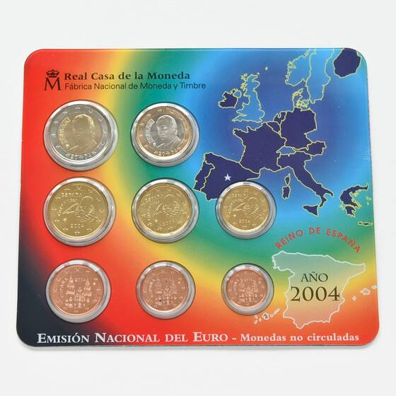 SPANIEN Kursmünzensatz 2004