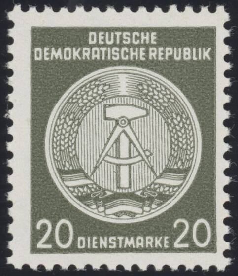DDR-Dienst MiNr. A 22 z II XII