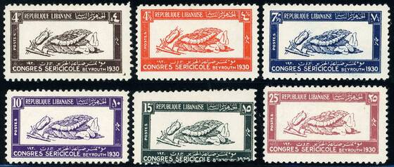 LIBANON 1930 MiNr. 159-164