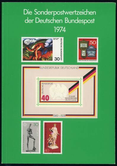 BRD 1974 Jahreszusammenstellung Jahrbuch, erste Auflage