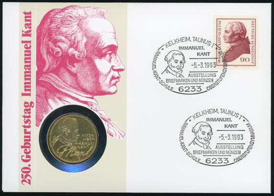 BRD 1974/1993 Numisbrief "250. Geburtstag Immanuel Kant"