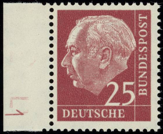 BRD 1960, Heuss I, 186 y W DZ