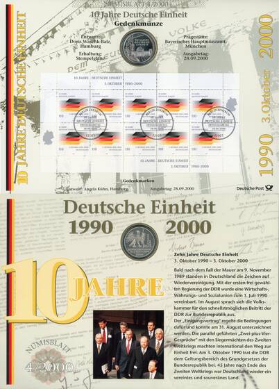 NUMISBLATT 4/2000 Deutsche Post