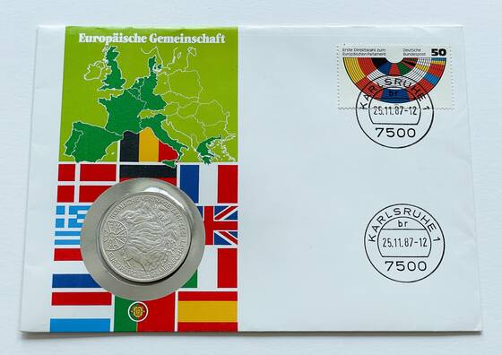 BRD 1987/1987 Numisbrief Europäische Gemeinschaft