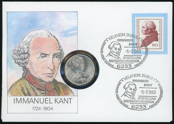 BRD 1974/1993 Numisbrief Immanuel Kant
