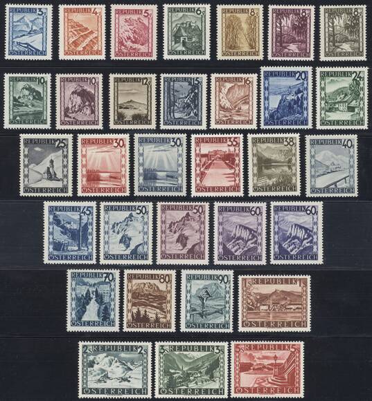 ÖSTERREICH 1945 MiNr. 738-770