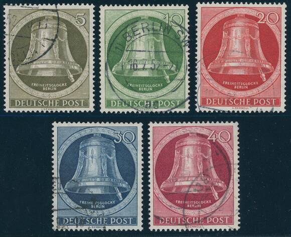 BERLIN 1951 MiNr. 82-86