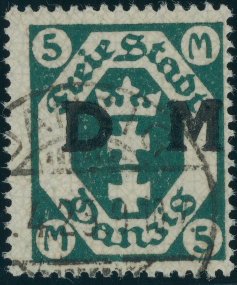 DANZIG DIENST 1922 MiNr. D 30 X
