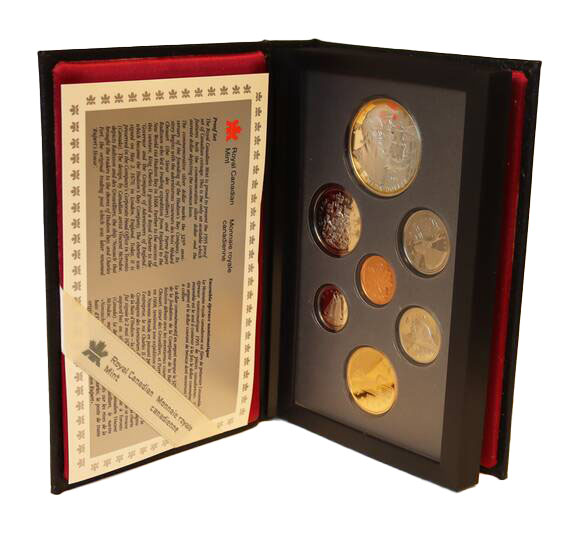 KANADA 1995 Proofset mit 1 Silberdollar Hudson Bay Company KANADA 1995 Proofset mit 1 Silberdollar Hudson Bay Company