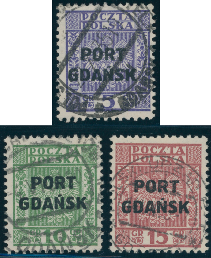 PORT GDANSK 1934 MiNr. 26-28