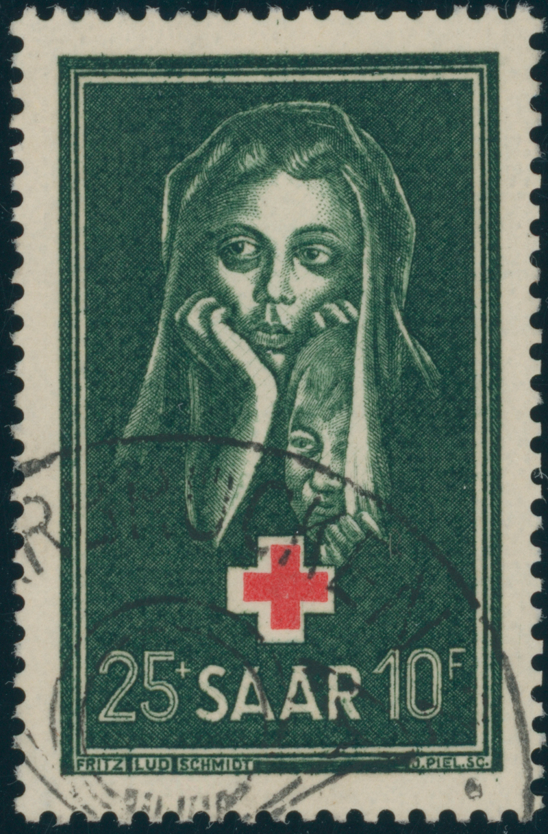 SAARLAND 1951 MiNr. 304 mit SST
