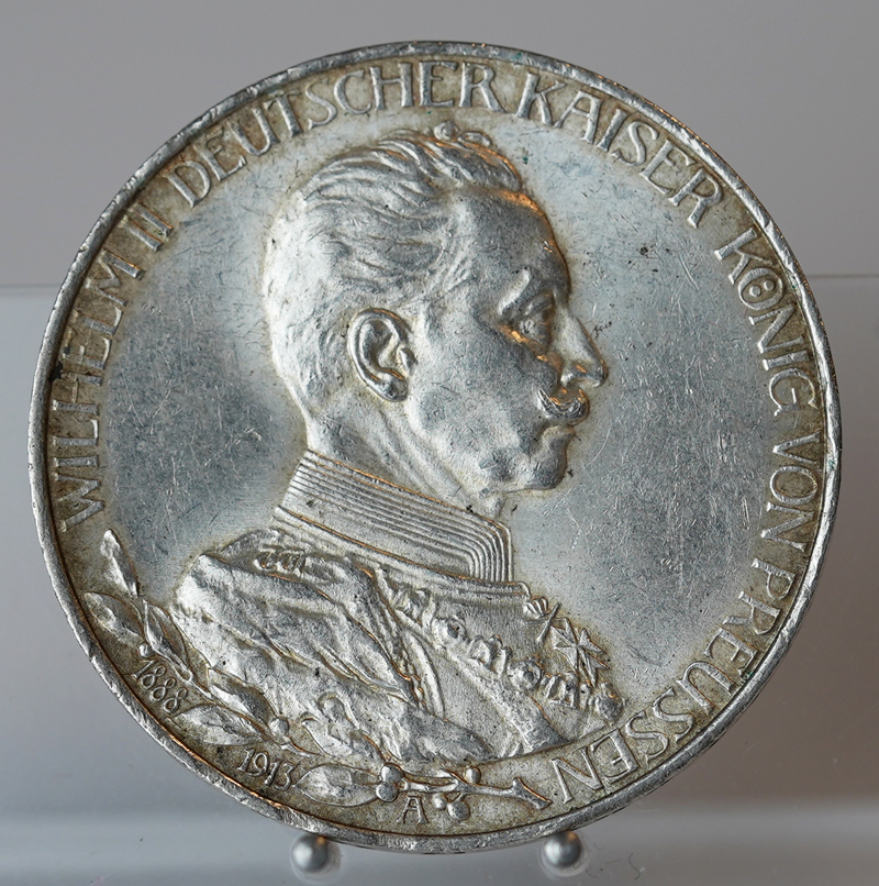 PREUSSEN 3 Mark 1913 A Regierungsjubiläum, Jaeger 112