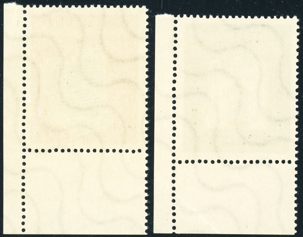 BRD 1953, MiNr. 171-172 Bogenecke unten rechts