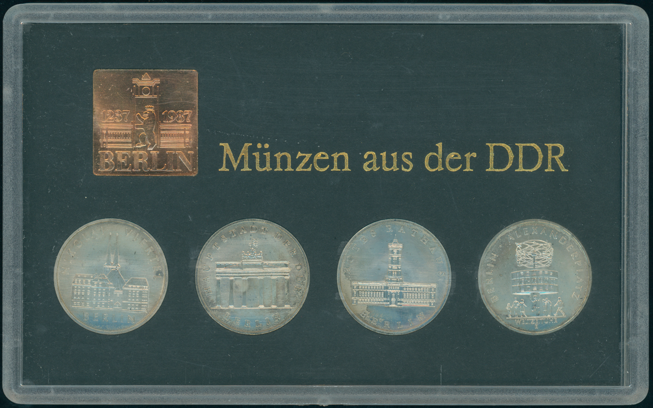 DDR 1987 Themensatz 750 Jahre Berlin mit 4 x 5 Mark