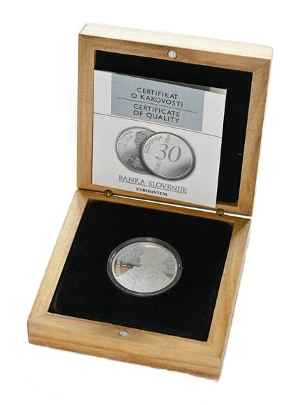 SLOWENIEN 2008 30 Euro Valentin Vodnik