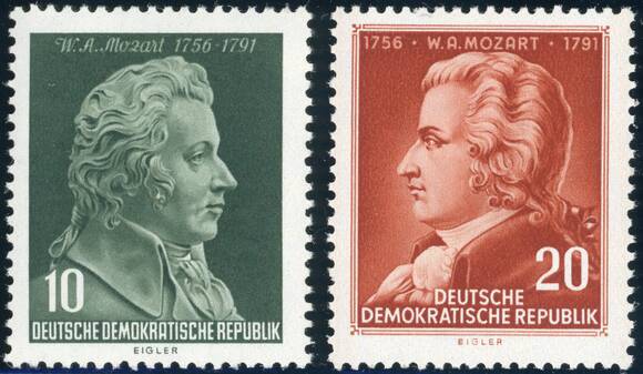 DDR 1956 MiNr. 510-511