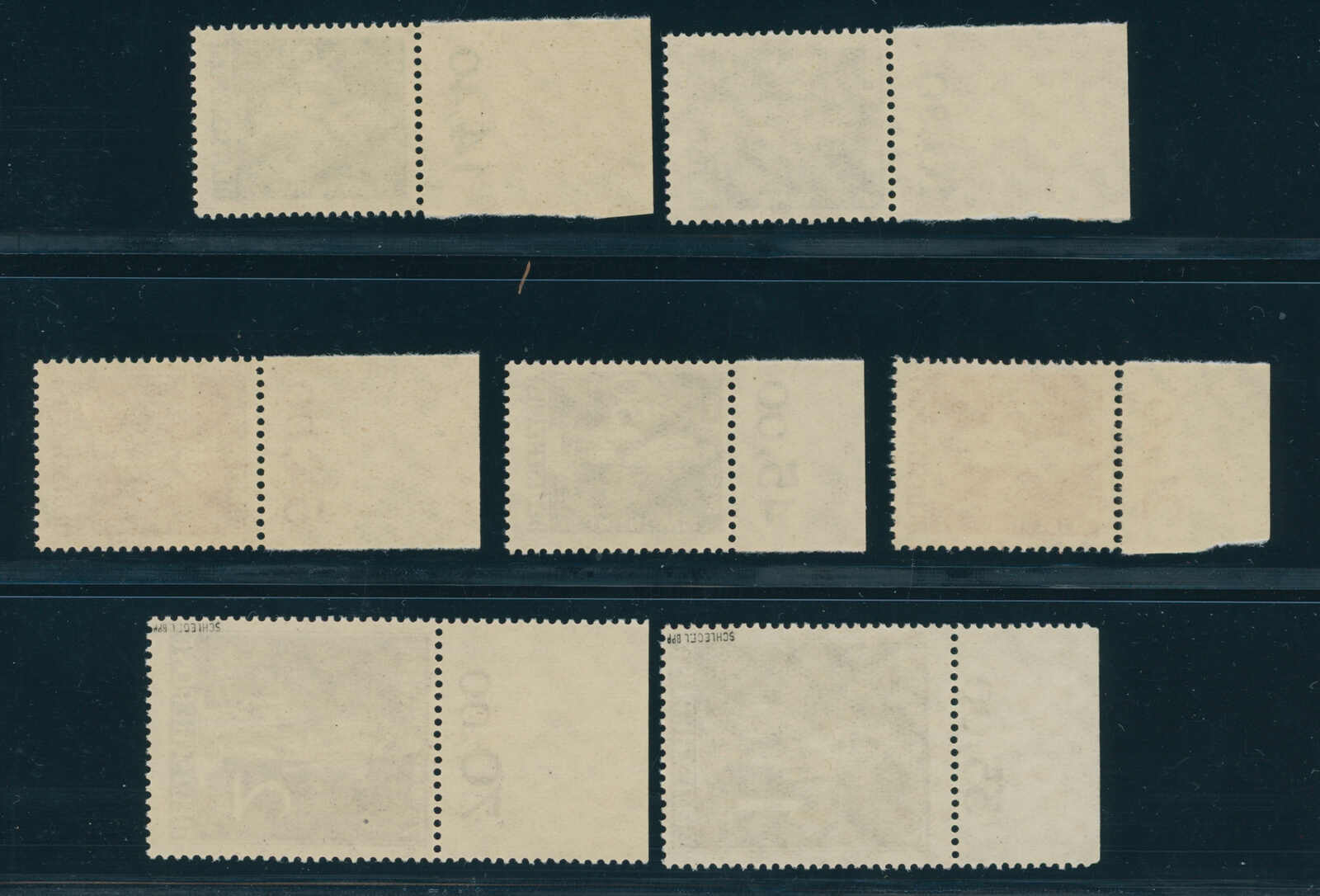 BERLIN 1949 MiNr. 35-41 Oberrand