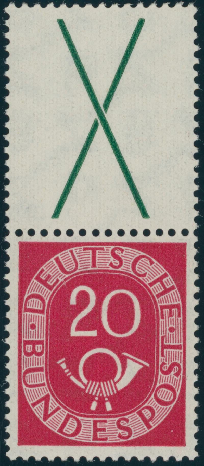 BRD 1951 Zusammendruck S 7