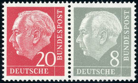 BRD 1960 Zusammendruck W 23 Y II BRD 1960 Zusammendruck W 23 Y II