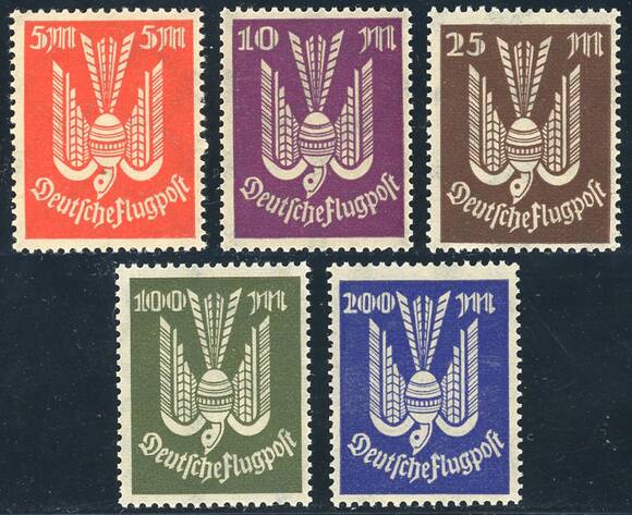 Deutsches Reich 1923 MiNr. 263-267