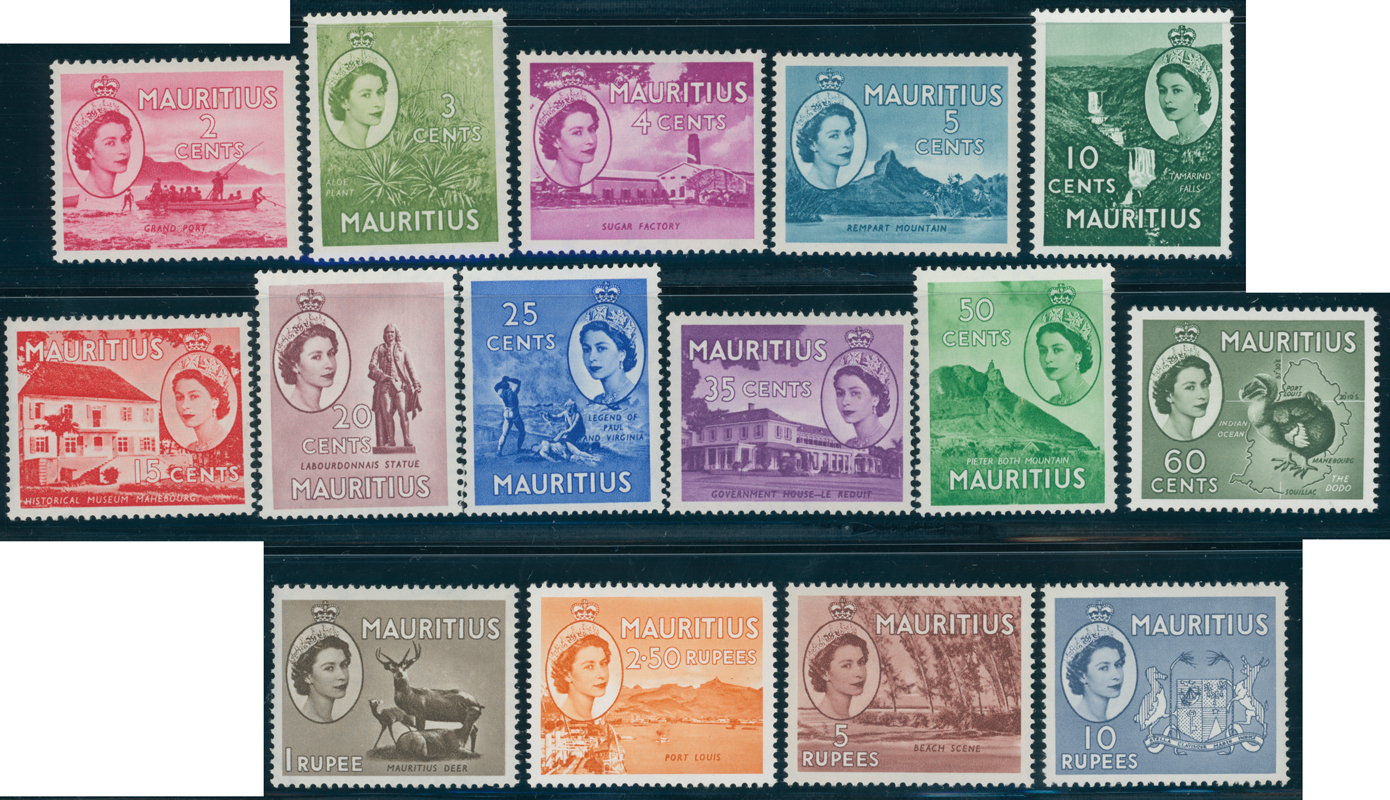 Mauritius 1953 MiNr. 243-257