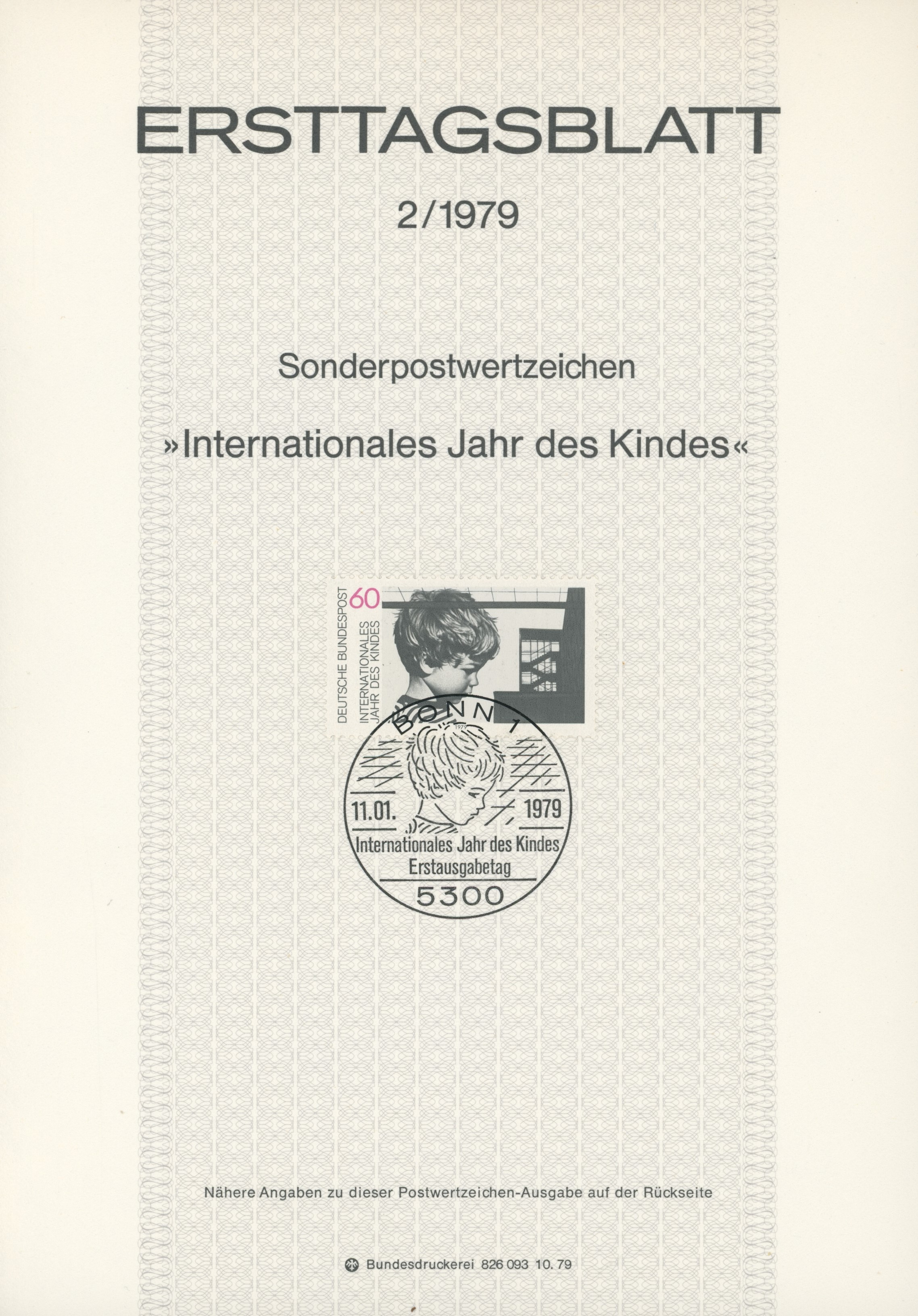 BRD Ersttagsblätter Jahrgang 1979