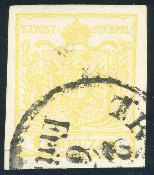 ÖSTERREICH 1854, MiNr. 1 Y a