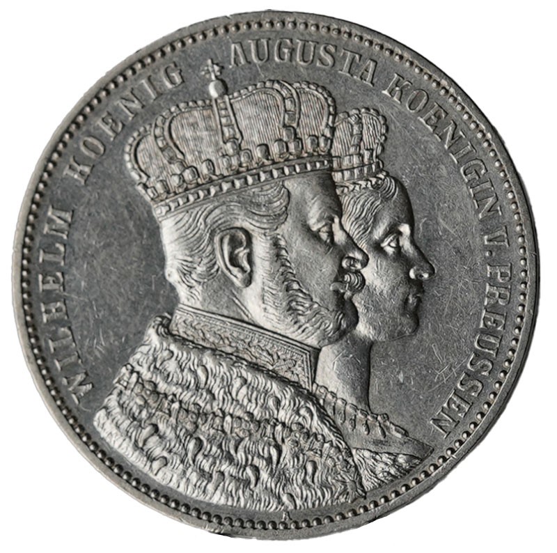 PREUSSEN Krönungstaler 1861 A, AKS 116