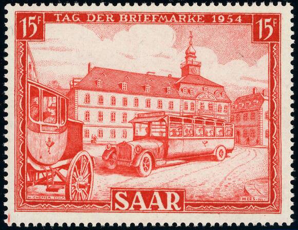 SAARLAND 1954 MiNr. 349