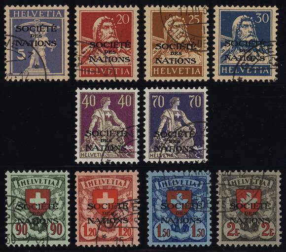 SCHWEIZ 1924/1928 SDN 16-25 x