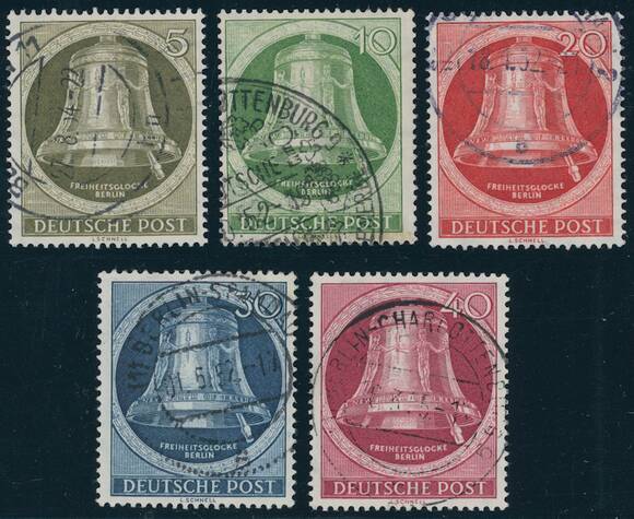 BERLIN 1951 MiNr. 82-86