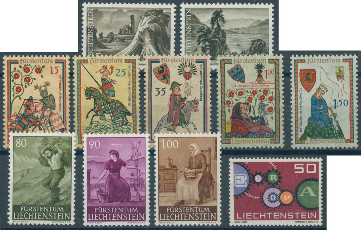 LIECHTENSTEIN Jahrgang 1961 komplett