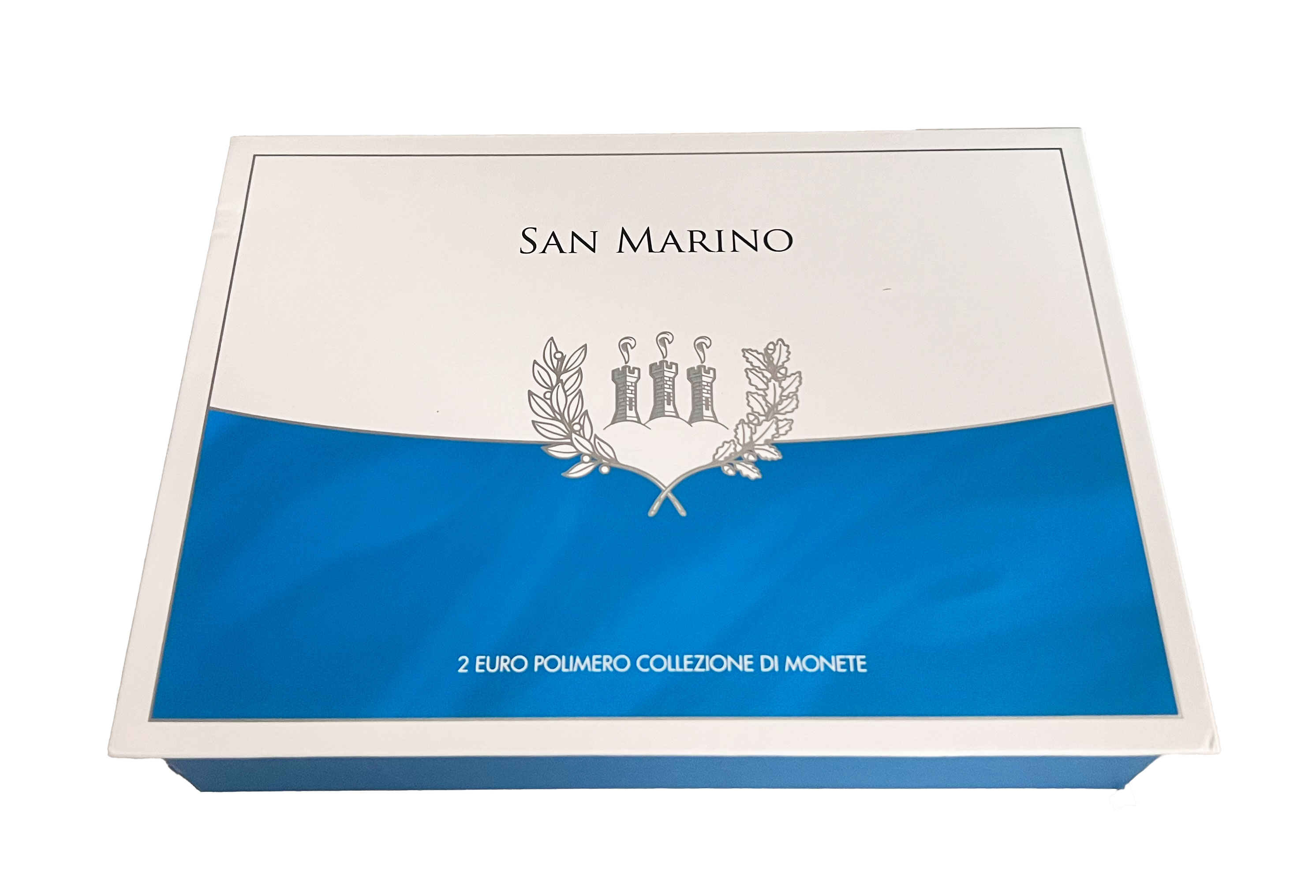 SAN MARINO 5 x 2 Euro 2017 R Kursmünze mit Polymerring in Unterlicht-Box