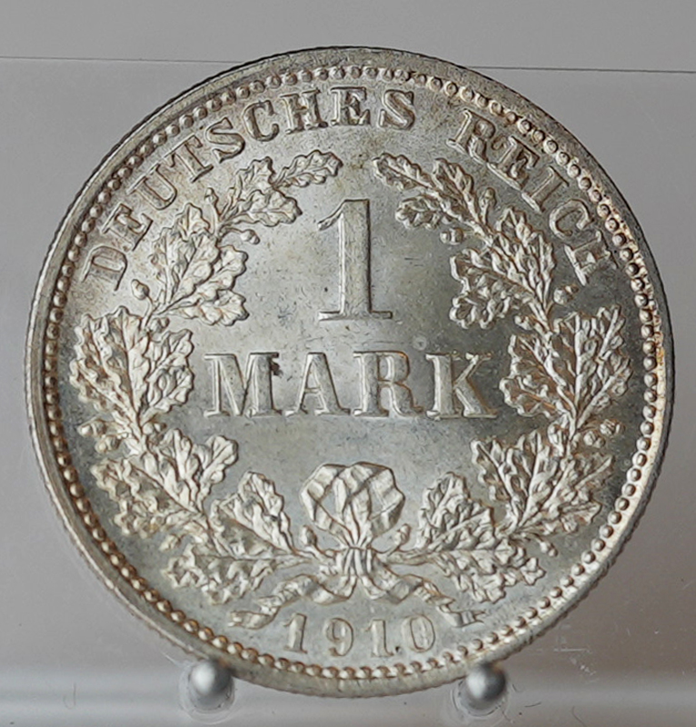 KAISERREICH 1 Mark Silber 1910 D Jaeger 17