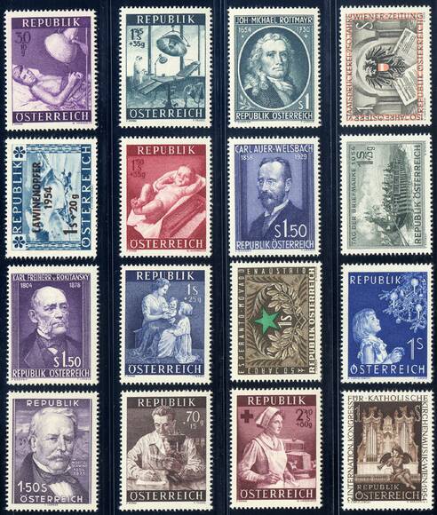 ÖSTERREICH 1954 Jahrgang komplett ÖSTERREICH 1954 Jahrgang komplett