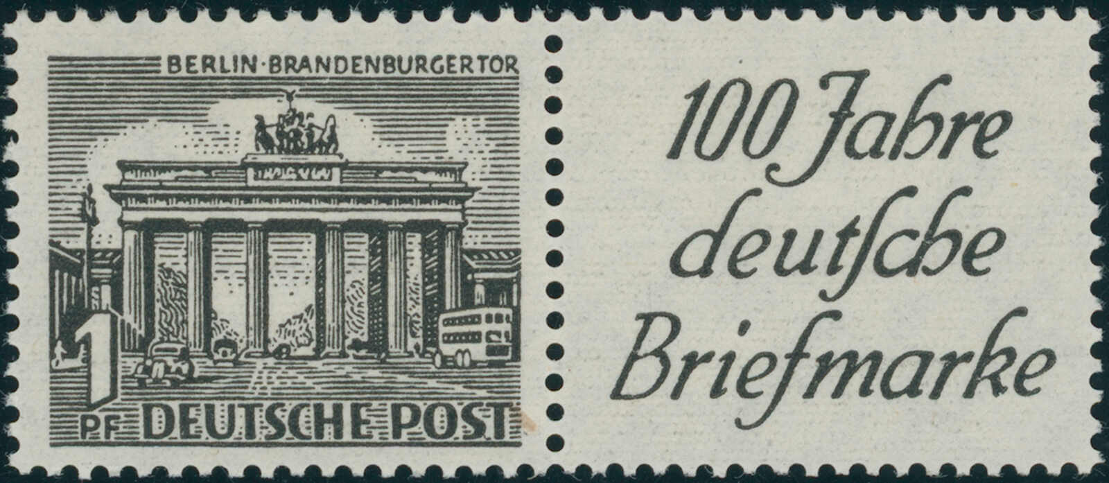 BERLIN 1949 Zusammendruck W 3