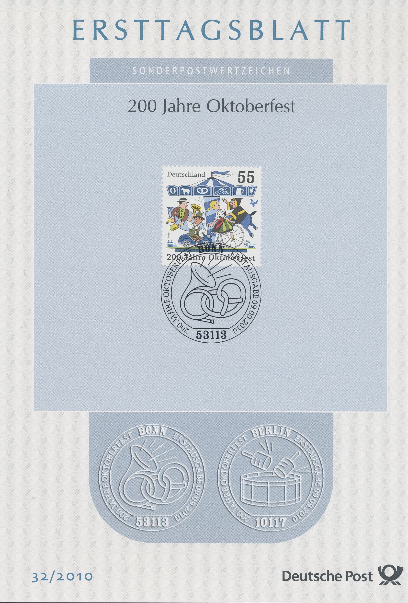 BRD Ersttagsblätter Jahrgang 2010