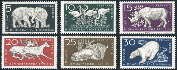 DDR 1956 MiNr. 551-556