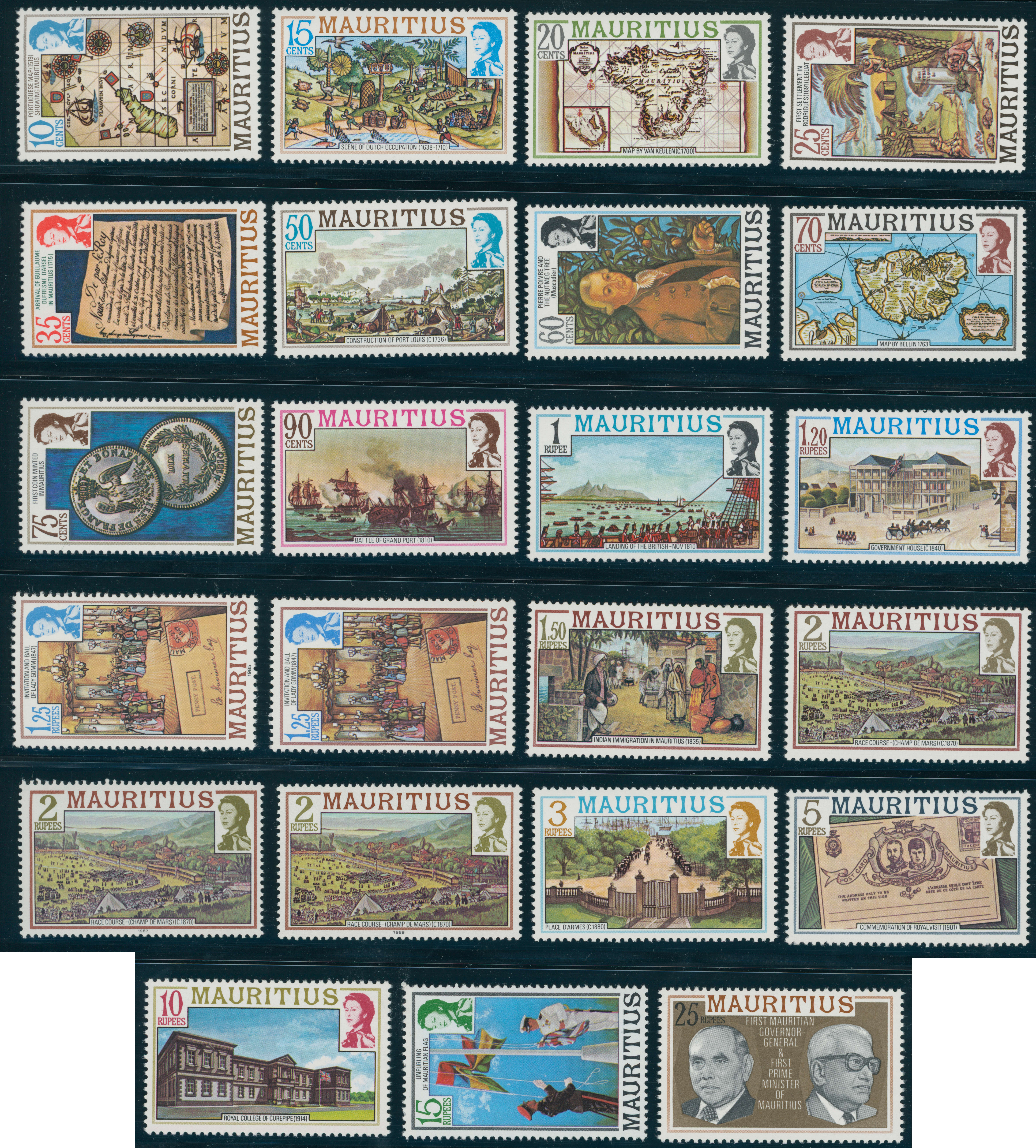 Mauritius 1978 MiNr. 436-55