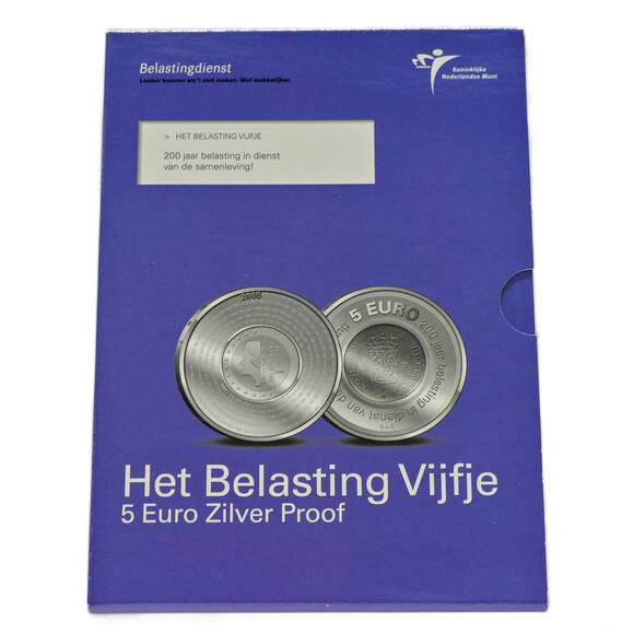 NIEDERLANDE 2006, 5 Euro Silber 200 Jahre Finanzverwaltung