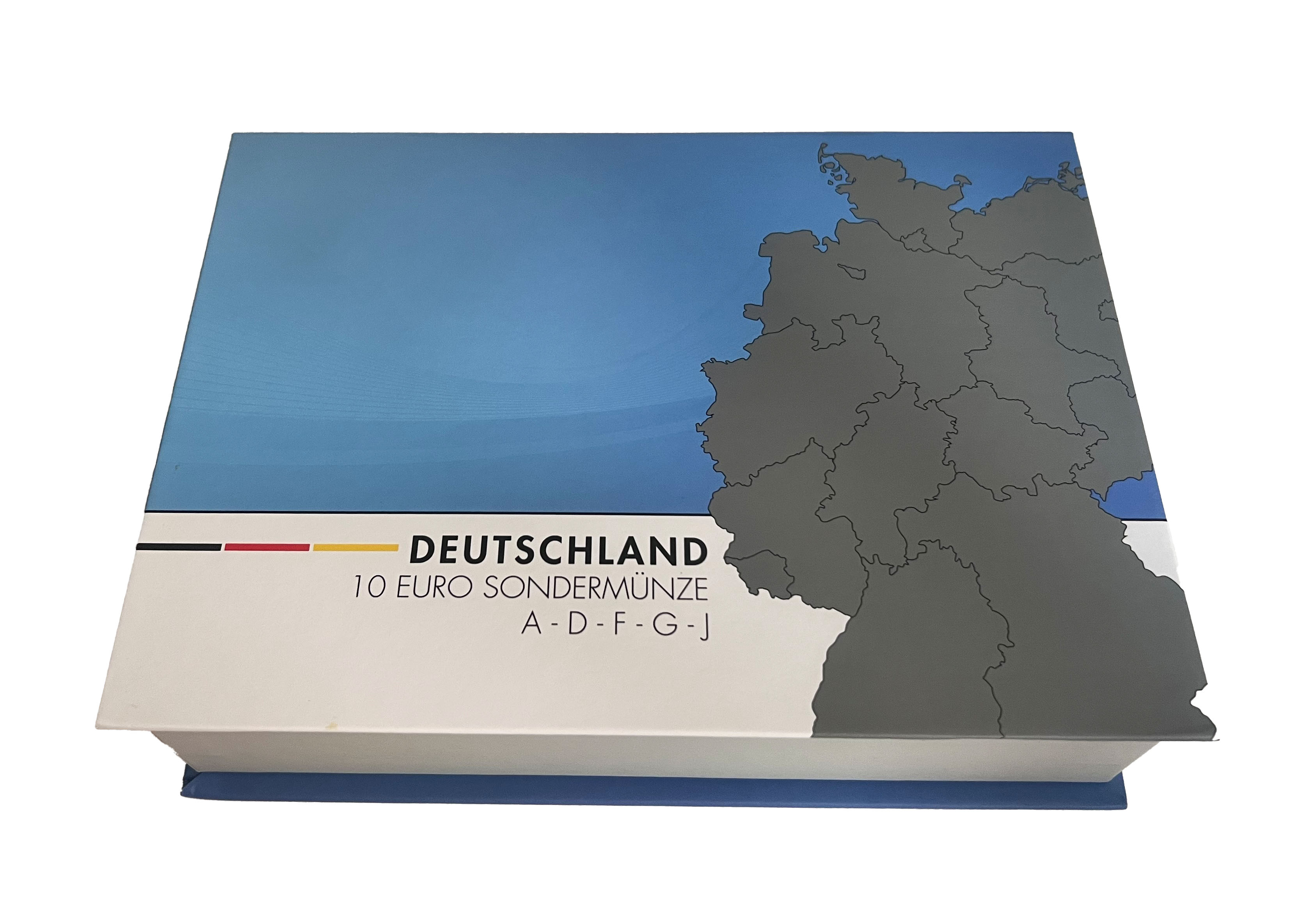 BRD 5 x 10 Euro Polymer 2019 In der Luft in Unterlicht-Box