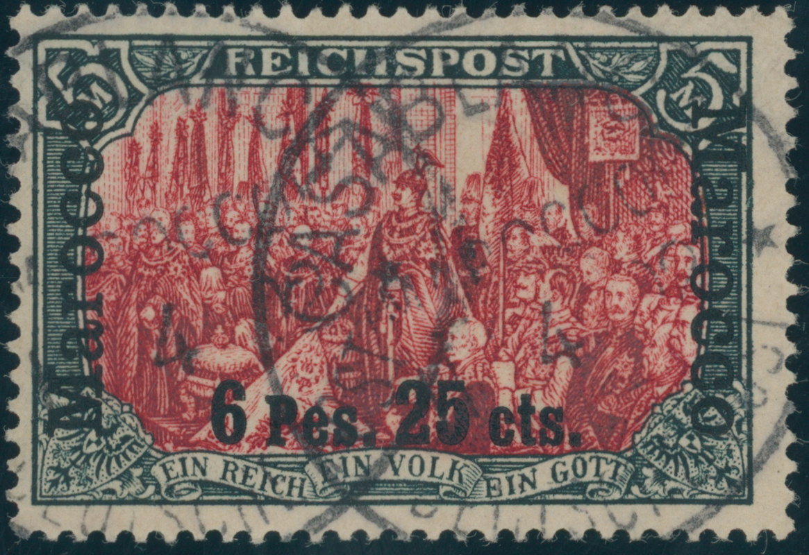 DP MAROKKO 1900 MiNr. 19 I / IV