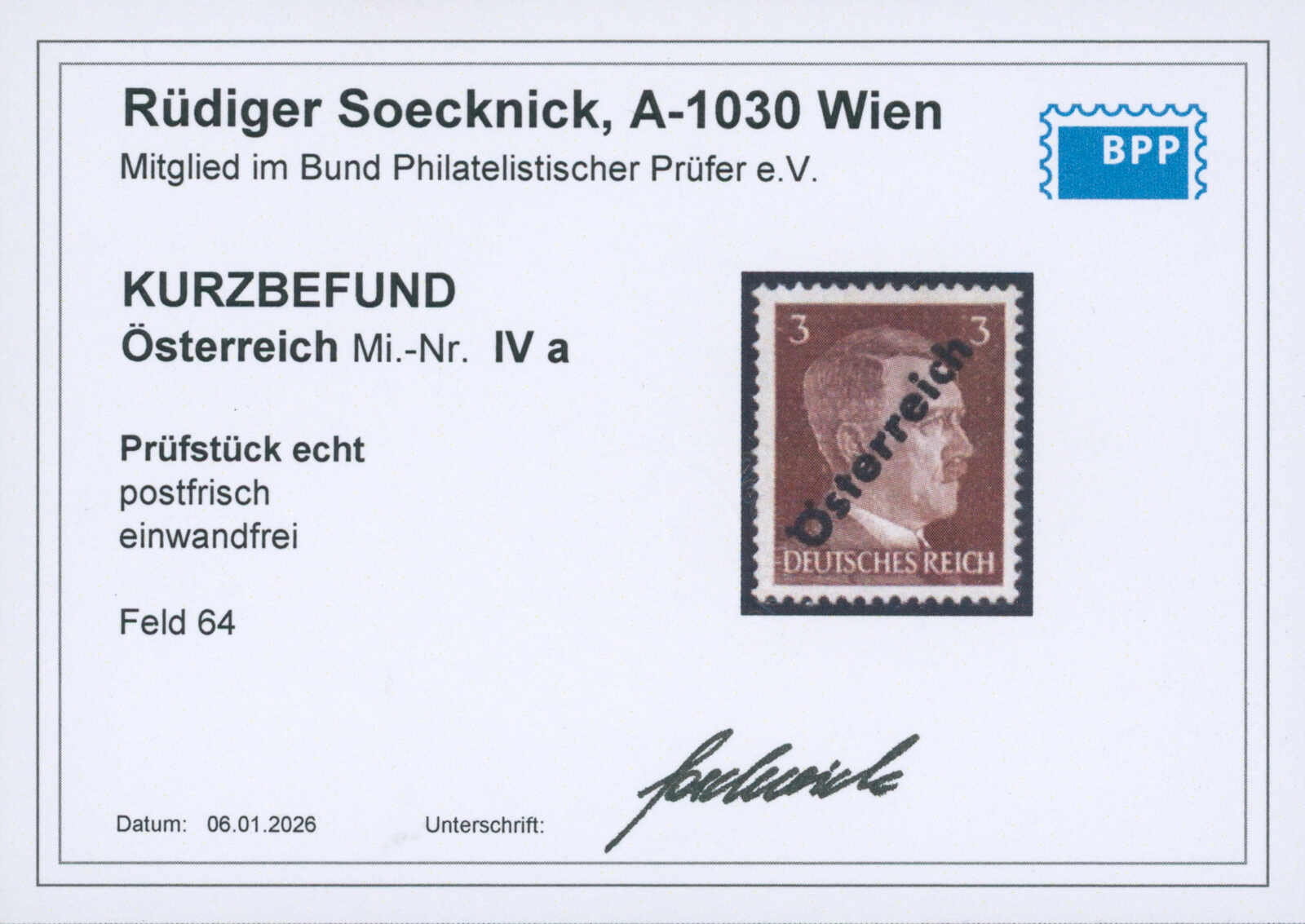 ÖSTERREICH 1945 MiNr. IV a und IV b