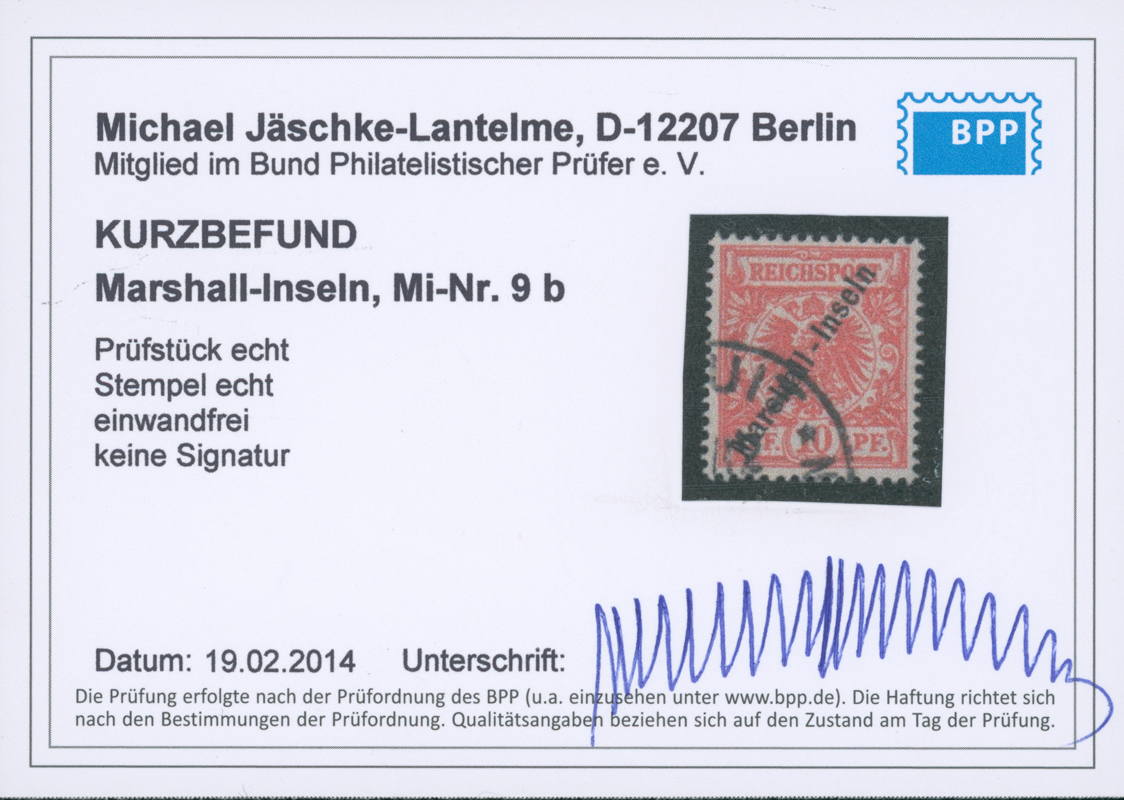 MARSHALL-INSELN 1899 MiNr. 9 b