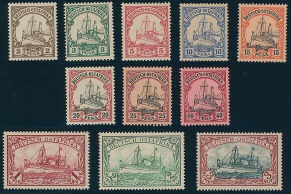DEUTSCH-OSTAFRIKA 1901 MiNr. 11-21 DEUTSCH-OSTAFRIKA 1901 MiNr. 11-21