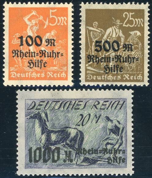 DR 1923 MiNr. 258-260