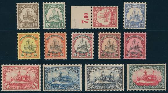 DEUTSCH-SÜDWESTAFRIKA 1901 MiNr. 11-23 DEUTSCH-SÜDWESTAFRIKA 1901 MiNr. 11-23