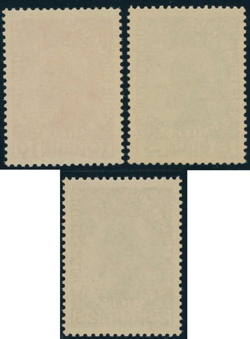 LIECHTENSTEIN 1912, MiNr. 1-3 y mit 3 y b