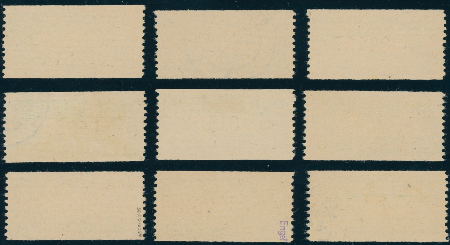 DDR-Dienst MiNr. B 24, komplette Serie mit 9 Stück